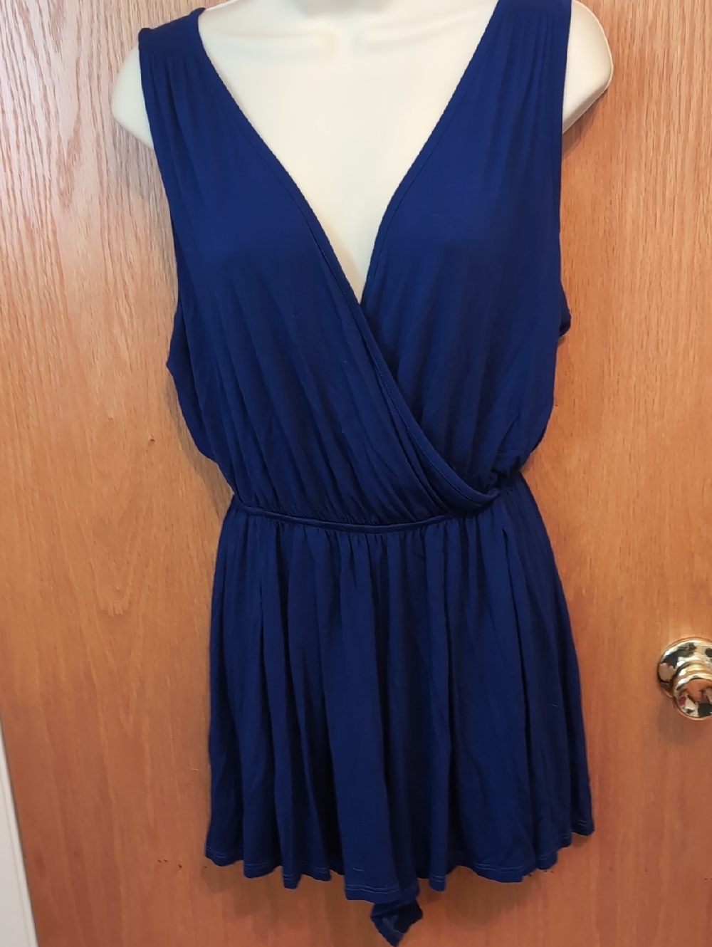 Royal Blue Knit Romper